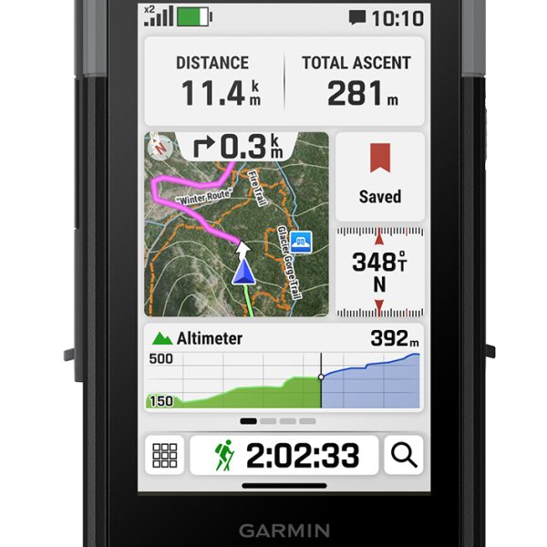 Garmin 0100292000 GPSMAP H1 Dog Tracker/Maps/GPS 64GB Memory Black/Gray Transflective, Color TFT Touchscreen