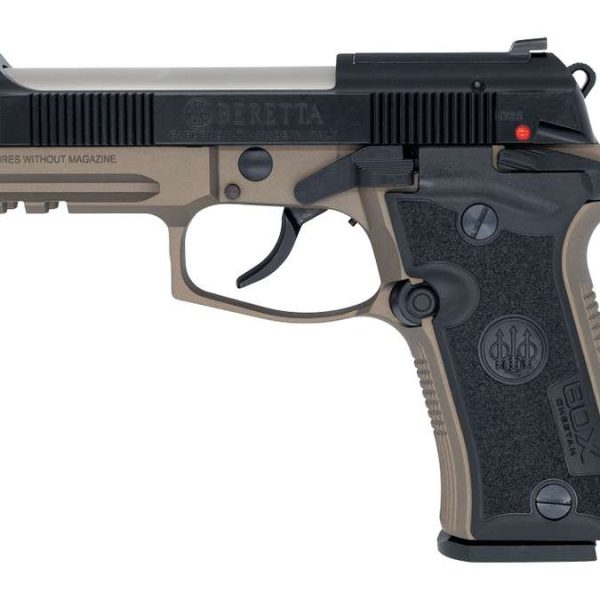 Langdon Tactical Tech 80X32ZTJBN Beretta Cheetah 80X 32 ACP 12+1 3.90" Stainless Barrel, Black Bruniton Carbon Steel Optic Ready/Serrated Slide, Bronze Anodized Aluminum Frame w/Picatinny Rail, Textur