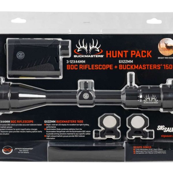 SIG SOK15BM07   BUCKMASTER 3-12X44 W/RF & RNG KIT