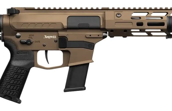 CMMG 45AEA92-MB Banshee MkG 45 ACP 13+1 6.50" Black Nitride Threaded Barrel, Midnight Bronze Cerakote Aluminum Receiver w/Picatinny Rail, M-LOK Handguard; Black Polymer B5 Bravo Stock, CMMG Zeroed Gri