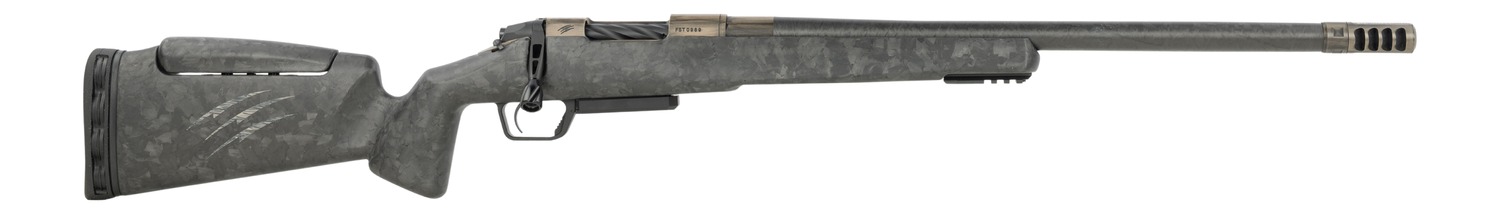 Fierce Firearms RIVTCX7PRC22DTM CT Rival XP 2.0 7mm PRC 3+1 22" Carbon Fiber Match Grade Threaded Barrel, Distressed Tan Titanium Drilled & Tapped Receiver, Carbon Matrix Push Button Adj Cheek Piece C