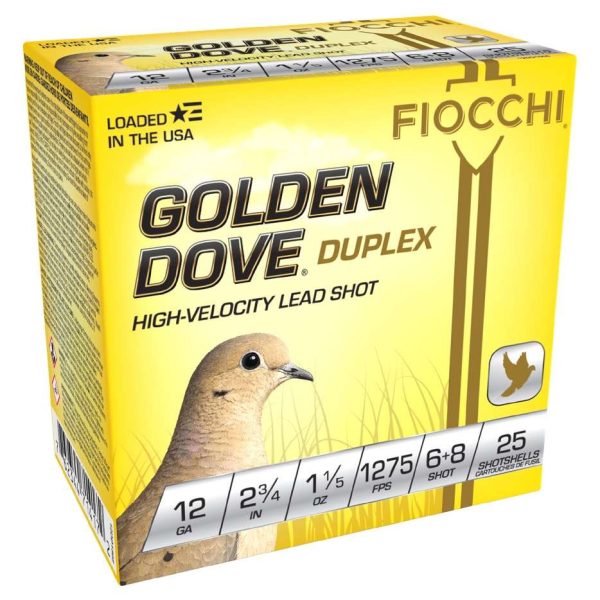 FIO 12DD1568  GLD DOVE   12 2.75 6+8   1-1/5 25/10