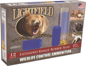 Lightfield 12 gauge extended range rubber slugs