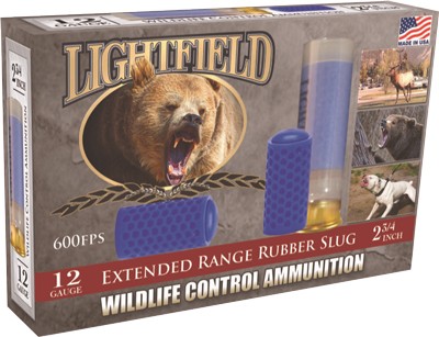 Lightfield 12 Gauge Rubber Slug — 2¾″, 5 Rounds