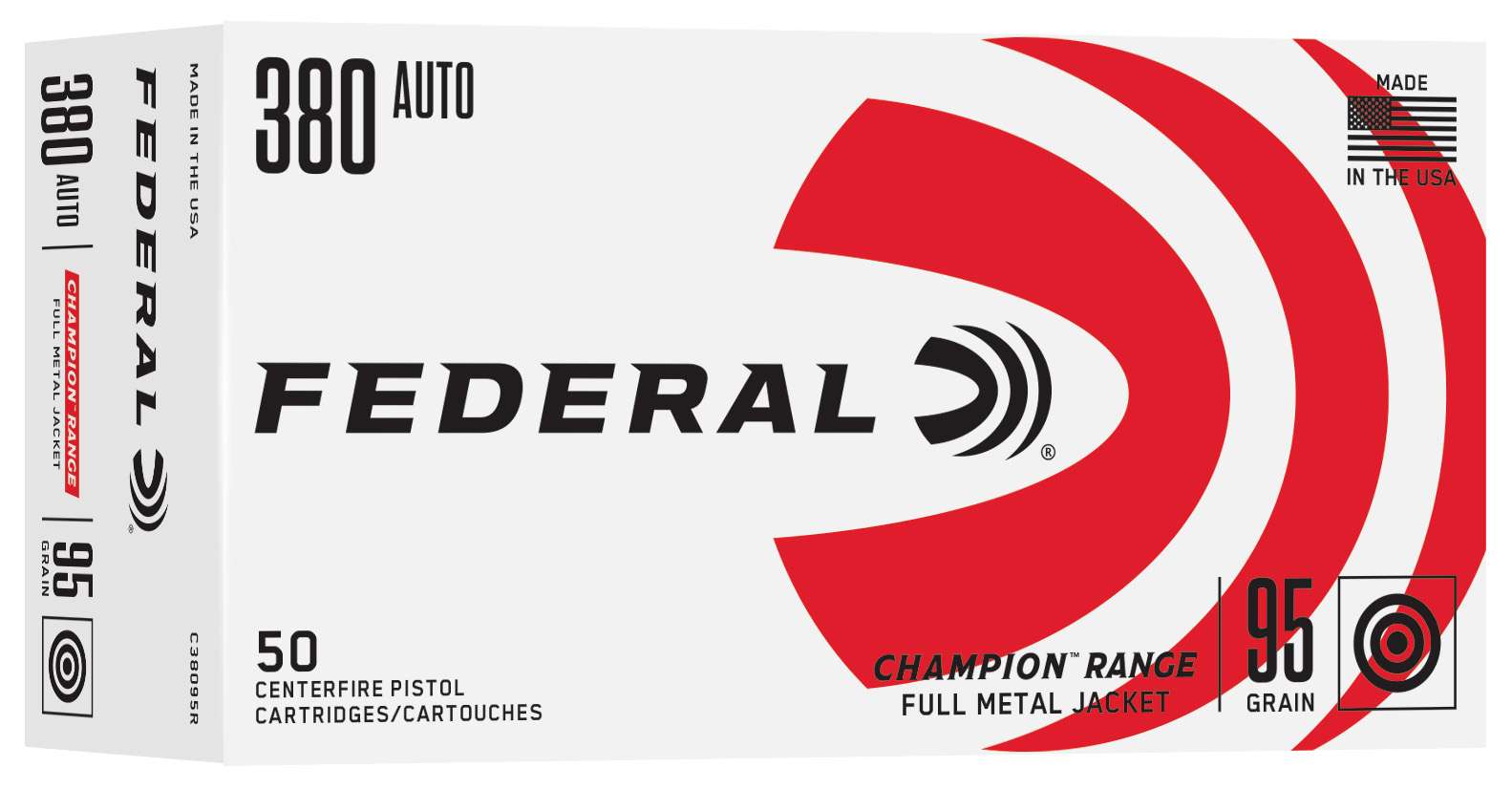 FDR 380 95GR RANGE FMJ 50RD