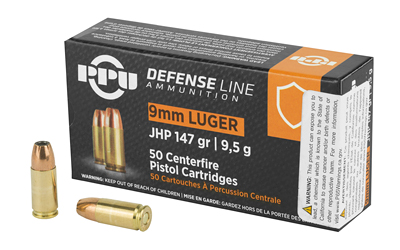 PPU 9MM 147GR JHP 50RD