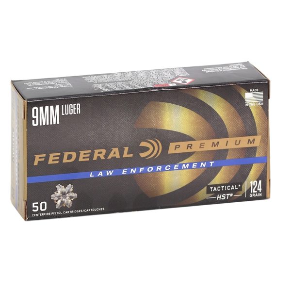 FED 9MM 124GR HST 50RD