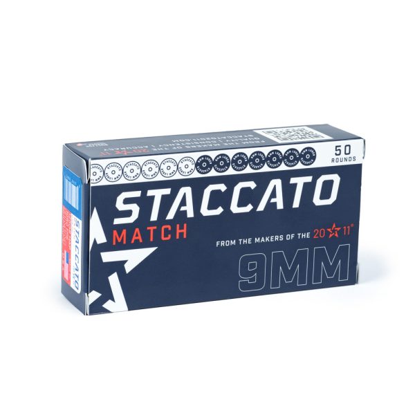 Staccato 9mm — 136gr OTM, 50 Rounds