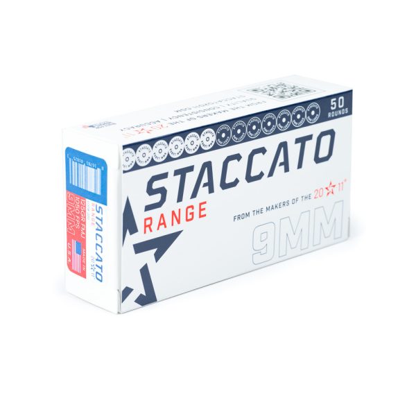 Staccato 9mm — 124gr FMJ, 50 Rounds