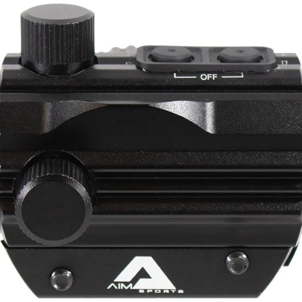 Aim Sports RD120PE Micro Dot  5 MOA Black Anodized 1x20mm Red/Green Dual Illuminated