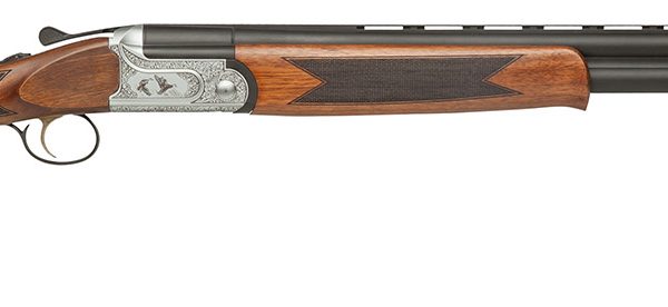 Dickinson LLC GW12W26P Green Wing  12 Gauge 2rd 3" 26" Matte Black Vent Rib Barrel, Engraved Steel Receiver w/Satin Silver Metal Finish, Bead Front Sight, Wood Stock & Ejector