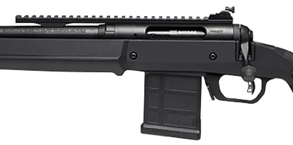 Savage Arms 58183 110 Scout Full Size 6mm ARC 10+1  16.50" Matte Black Threaded Barrel, Picatinny Rail Carbon Steel Receiver, Black Magpul Hunter Synthetic Stock Left Hand