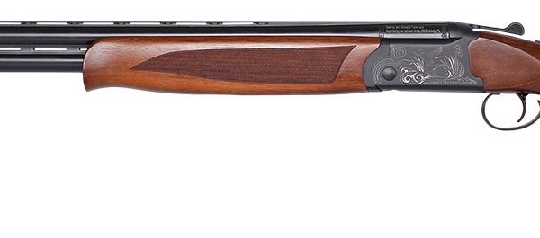 Iver Johnson Arms IJ60028 IJ600  28 Gauge Break Open 2.75" 2 Shot 28" Black Over/Under Vent Rib Barrel, Engraved Matte Black Chrome Steel Receiver, Fixed Walnut Stock