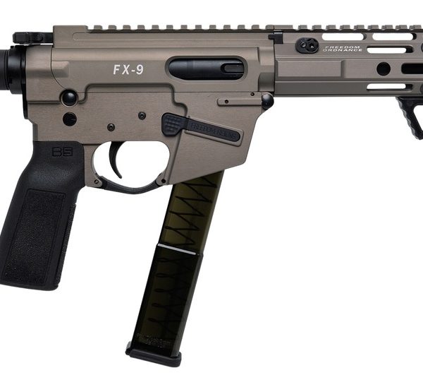 Freedom Ordance FX9P10E-FDE FX9P Elite 9mm Luger 10" Black Nitride Threaded Barrel, Flat Dark Earth Anodized Aluminum Receiver w/Picatinny Rail, M-LOK Handguard, Black Polymer SB Tactical SBA5 Brace,