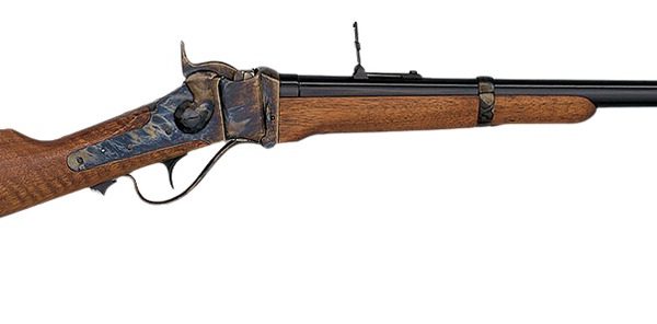Davide Pedersoli 010S775457 1874 Sharps Calvary 45-70 Gov 1rd 22" Blued Single Shot Barrel, Color Case Hardened Receiver, Walnut Fixed Stock