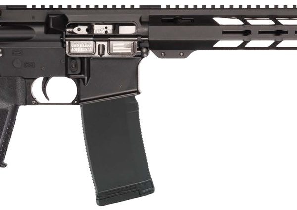 Patriot Ordnance Factory 02548 P-15 Base SMU 300 Blackout 30+1 13.75" Black Nitride Match Grade Barrel, Black Anodized Aluminum Receiver w/Picatinny Rail, M-LOK Handguard, Black Amend2 Adjustable Poly