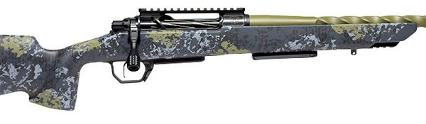 Horizon Firearms HRF-VE2-6ARC-20R Venatic 2 6mm ARC 20" Sage Green Spiral Fluted Threaded Barrel, Black DLC Receiver w/Picatinny Rail, Arca Rail Forend, Artic Moss Iota EKO X Carbon Fiber Stock
