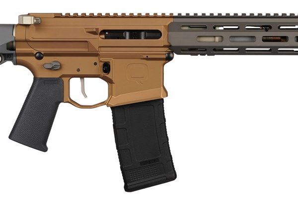 Q LLC HB300BLK7INHBSILFDEANO Honey Badger SD Sports South Exclusive 300 Blackout 7" Tan Anodized Picatinny Rail Receiver, M-LOK Handguard ,2 Position PDW, Black Polymer Grip
