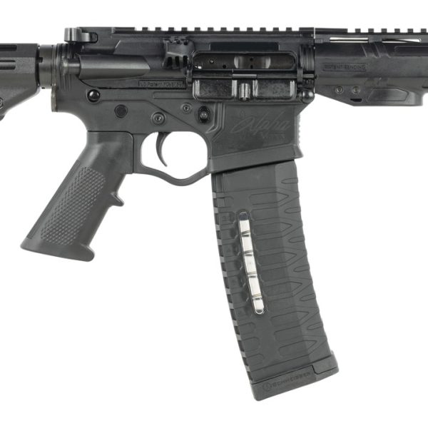 ATI ATIGAX5567ML60TBNS Alpha Maxx 5.56 NATO 60+1 7.50" Black Threaded Barrel, Black Receiver w/Picatinny Rail, Black Polymer Blade, Black A2 Grip
