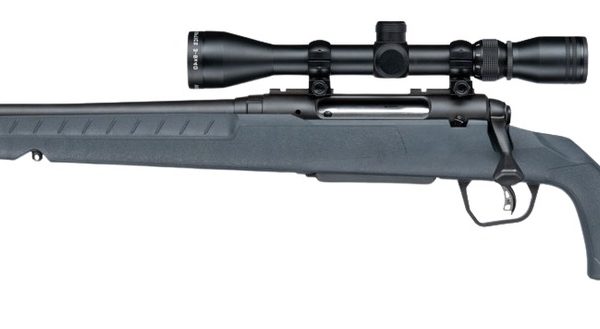 Savage Arms 33200 XP 7mm-08 Rem 4+1 20" Matte Black Carbon Steel Threaded Barrel & Drilled & Tapped Receiver, Gray Synthetic Fixed w/Pistol Grip Stock, 3-9x40mm Duplex Scope, Left Hand