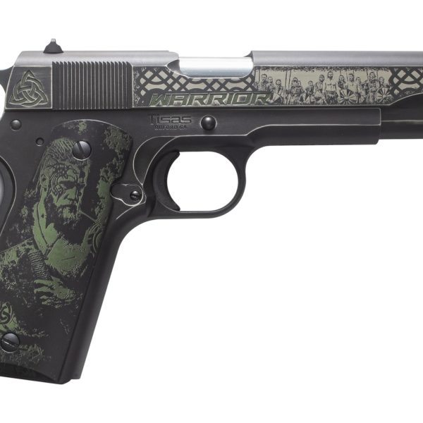 Tisas Arms Customs 10100518AA7 1911 A1 Service Warrior ports South Exclusive 45 ACP 7+1 5" Carbon Steel Serrated Slide & Frame w/Beavertail