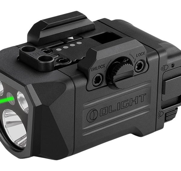 Olightstore Usa Inc PLXGL PLX GL Black Aluminum 1200 Lumens White Green Laser 260 Meters Beam Rail Clamp Mount
