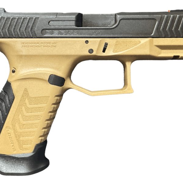 Derya Firearms DY9.BROTSS.US DY9  9mm Luger 15+1 4.02" Black Nitride Stainless Steel Optic Cut Slide, ODG Brown Polymer Frame w/Picatinny Rail, Interchangeable Backstrap Grip