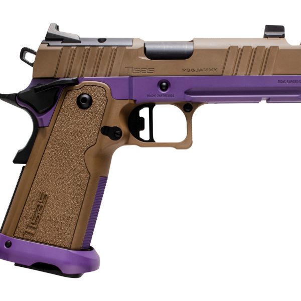 Tisas Arms Customs 12500034AA18 1911 Sports South Exclusive 9mm Luger 18+1 4.25" Carbon Steel Optic Ready Slide