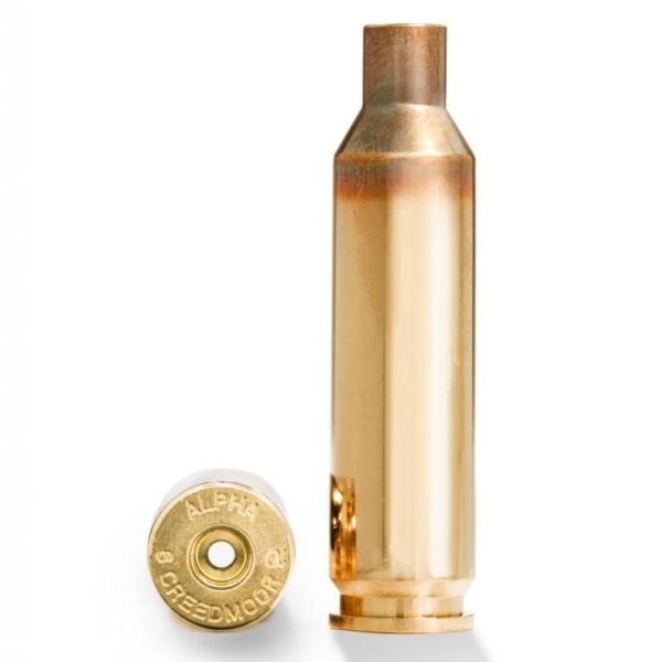 Alpha Munitions Ultra Premium Unprimed Brass Cartridge Cases 6mm Creedmoor - Small Rifle Primer 100/ct
